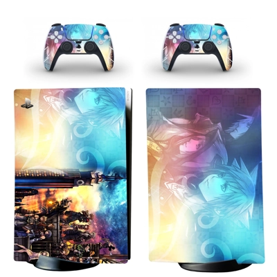 Kingdom hearts decal skin for PS5 Digital Console and two .. Kingdom hearts decal skin for PS5 Digital Console and two ..