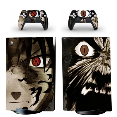 Naruto decal skin for PS5 Digital Console and two Controll..