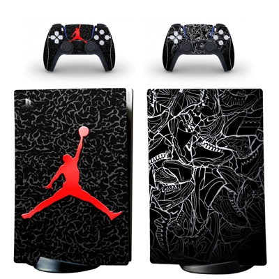 Air Jordan decal skin for PS5 Digital Console and two Cont.. Air Jordan decal skin for PS5 Digital Console and two Cont..