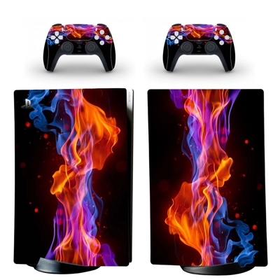 Digital Texture decal skin for PS5 Digital Console and two..