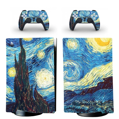 Paint Texture decal skin for PS5 Digital Console and two C.. Paint Texture decal skin for PS5 Digital Console and two C..