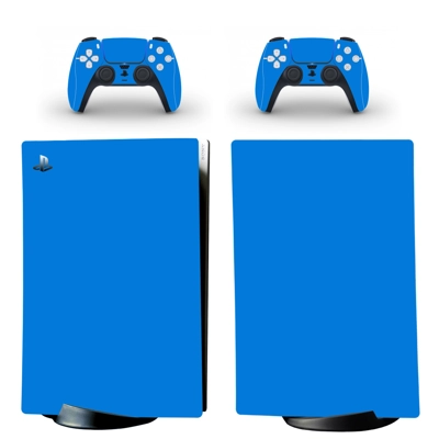 Blue Classic decal skin for PS5 Digital Console and two Co..