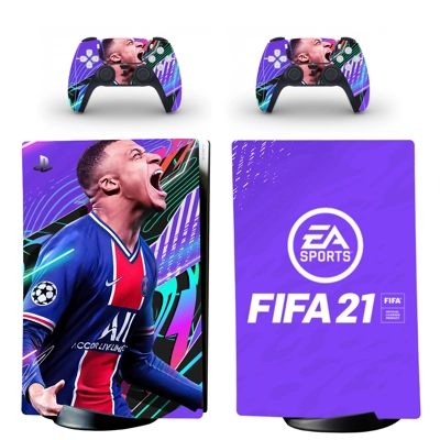 FIFA 21 decal skin for PS5 Digital Console and two Controllers