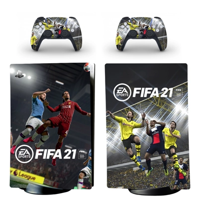 FIFA 21 decal skin for PS5 Digital Console and two Control.. FIFA 21 decal skin for PS5 Digital Console and two Control..