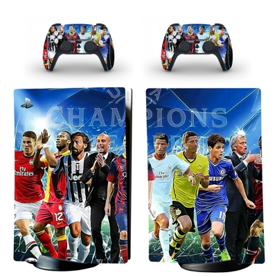 Football Stars decal skin for PS5 Digital Console and two .. Football Stars decal skin for PS5 Digital Console and two ..
