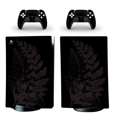Floral Texture decal skin for PS5 Digital Console and two Controllers