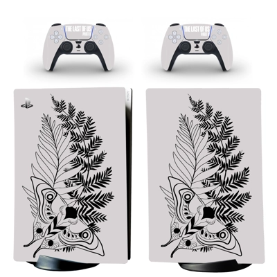 Floral Texture decal skin for PS5 Digital Console and two ..