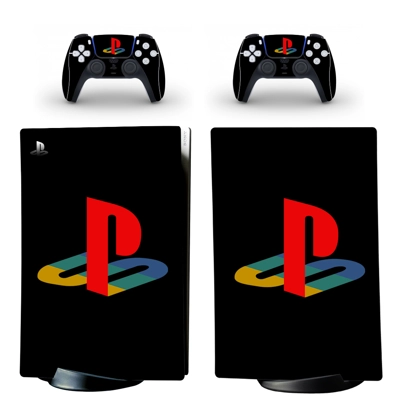 Classic decal skin for PS5 Digital Console and two Controllers