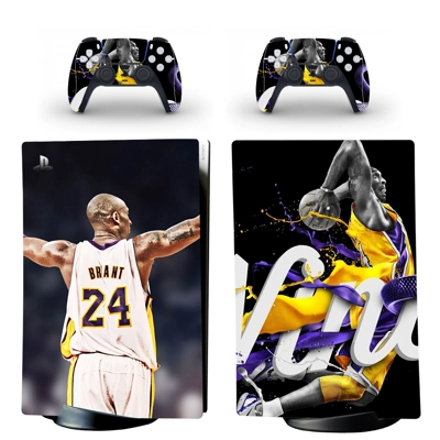 Kobe Bryant decal skin for PS5 Digital Console and two Controllers