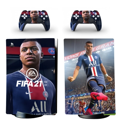 FIFA 21 decal skin for PS5 Digital Console and two Control.. FIFA 21 decal skin for PS5 Digital Console and two Control..