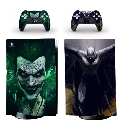 The Joker decal skin for PS5 Digital Console and two Controllers