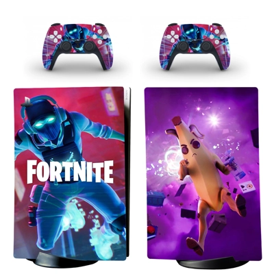 Fortnite decal skin for PS5 Digital Console and two Contro..
