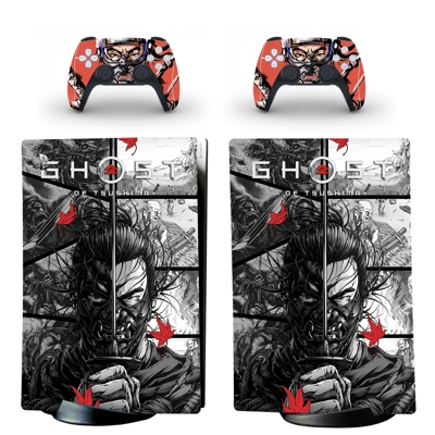 Ghost of Tsushima decal skin for PS5 Digital Console and t.. Ghost of Tsushima decal skin for PS5 Digital Console and t..