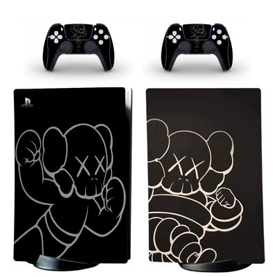 Kaws decal skin for PS5 Digital Console and two Controllers Kaws decal skin for PS5 Digital Console and two Controllers
