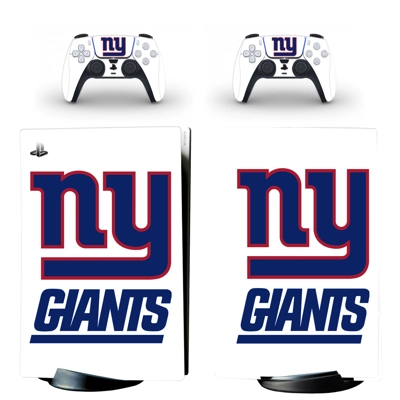 New York Giants decal skin for PS5 Digital Console and two.. New York Giants decal skin for PS5 Digital Console and two..