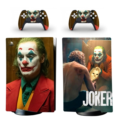 The Joker decal skin for PS5 Digital Console and two Controllers
