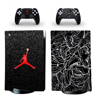 Air Jordan decal skin for PS5 Digital Console and two Cont.. Air Jordan decal skin for PS5 Digital Console and two Cont..