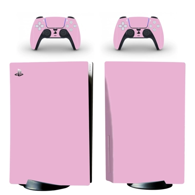 Solid Color decal skin for PS5 Digital Console and two Controllers