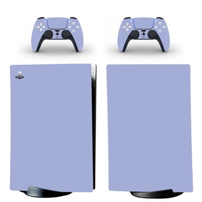 Solid Color decal skin for PS5 Digital Console and two Controllers