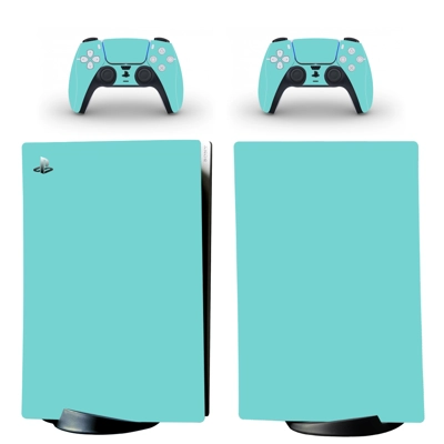Solid Color decal skin for PS5 Digital Console and two Controllers