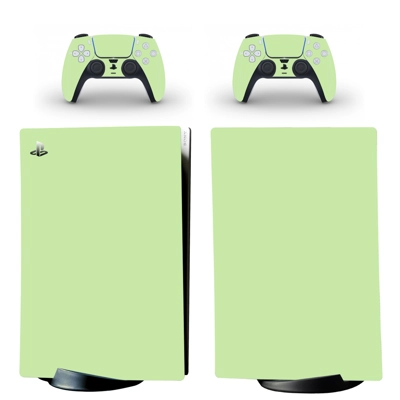 Solid Color decal skin for PS5 Digital Console and two Controllers