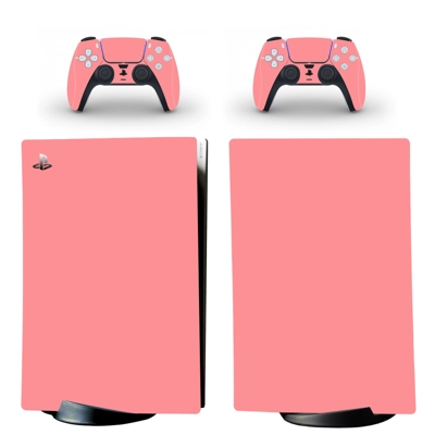 Solid Color decal skin for PS5 Digital Console and two Controllers