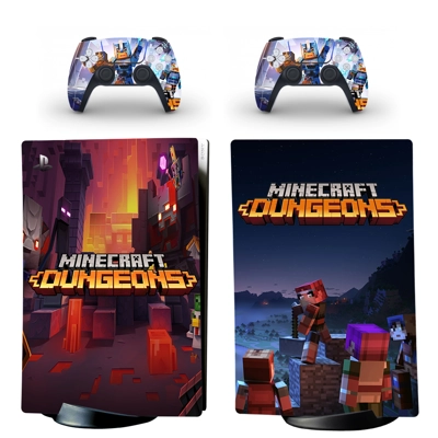 Minecraft Dungeons decal skin for PS5 Digital Console and .. Minecraft Dungeons decal skin for PS5 Digital Console and ..