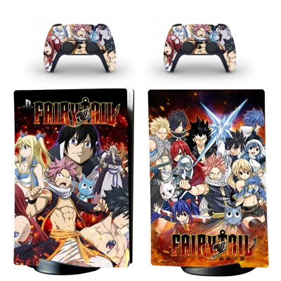Fairy Tail decal skin for PS5 Digital Console and two Cont.. Fairy Tail decal skin for PS5 Digital Console and two Cont..