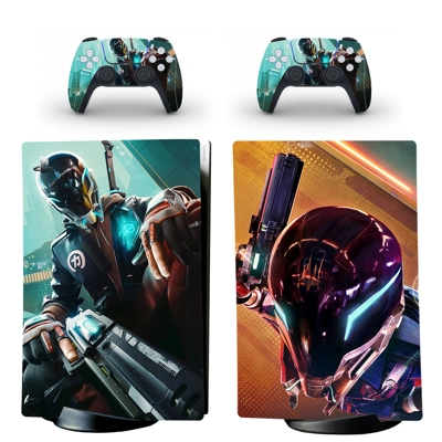 Hyper Scape decal skin for PS5 Digital Console and two Con.. Hyper Scape decal skin for PS5 Digital Console and two Con..
