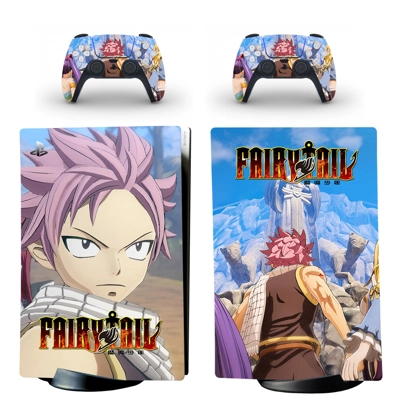 Fairy Tail decal skin for PS5 Digital Console and two Cont.. Fairy Tail decal skin for PS5 Digital Console and two Cont..