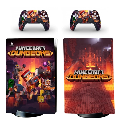 Minecraft Dungeons decal skin for PS5 Digital Console and .. Minecraft Dungeons decal skin for PS5 Digital Console and ..