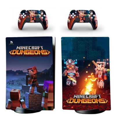 Minecraft Dungeons decal skin for PS5 Digital Console and .. Minecraft Dungeons decal skin for PS5 Digital Console and ..