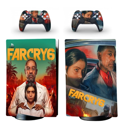 Far Cry 6 decal skin for PS5 Digital Console and two Contr.. Far Cry 6 decal skin for PS5 Digital Console and two Contr..