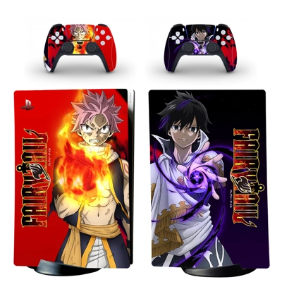 Fairy Tail decal skin for PS5 Digital Console and two Cont.. Fairy Tail decal skin for PS5 Digital Console and two Cont..