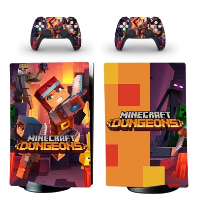 Minecraft Dungeons decal skin for PS5 Digital Console and .. Minecraft Dungeons decal skin for PS5 Digital Console and ..
