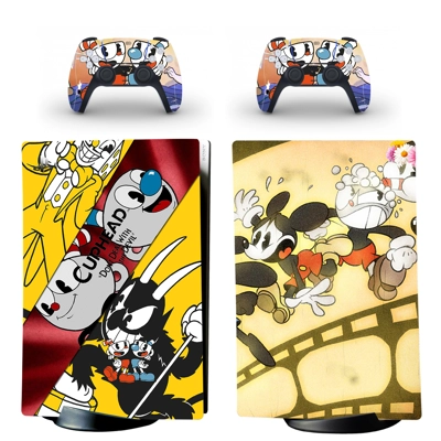 Cuphead decal skin for PS5 Digital Console and two Control.. Cuphead decal skin for PS5 Digital Console and two Control..