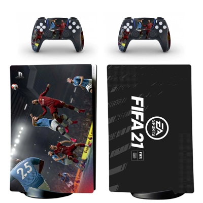 FIFA 21 decal skin for PS5 Digital Console and two Controllers