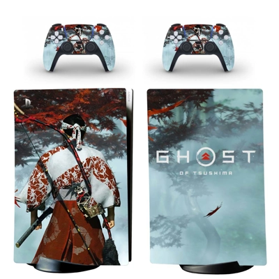 Ghost of Tsushima decal skin for PS5 Digital Console and t.. Ghost of Tsushima decal skin for PS5 Digital Console and t..