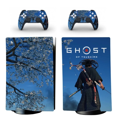 Ghost of Tsushima decal skin for PS5 Digital Console and t.. Ghost of Tsushima decal skin for PS5 Digital Console and t..