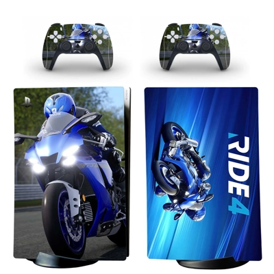 Ride 4 decal skin for PS5 Digital Console and two Controll.. Ride 4 decal skin for PS5 Digital Console and two Controll..