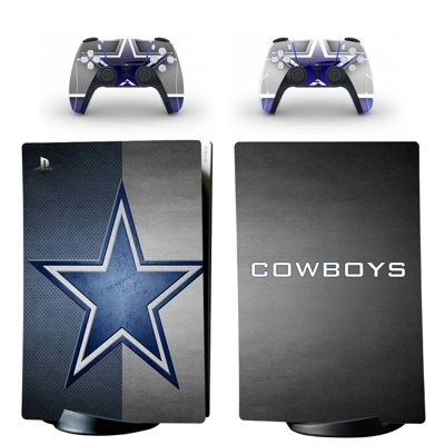 Dallas Cowboys decal skin for PS5 Digital Console and two .. Dallas Cowboys decal skin for PS5 Digital Console and two ..