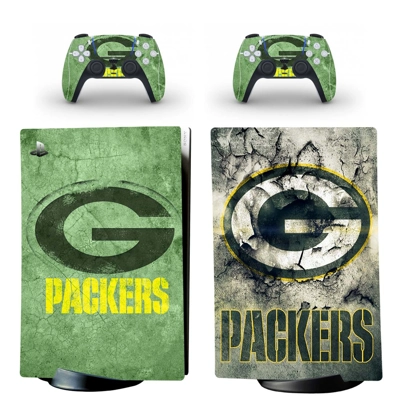 Green Bay Packers decal skin for PS5 Digital Console and t.. Green Bay Packers decal skin for PS5 Digital Console and t..