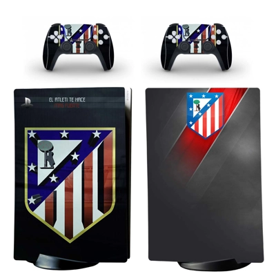 Atletico madrid decal skin for PS5 Digital Console and two.. Atletico madrid decal skin for PS5 Digital Console and two..