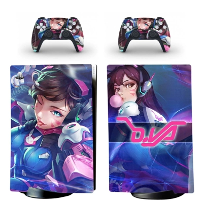 Overwatch decal skin for PS5 Digital Console and two Contr.. Overwatch decal skin for PS5 Digital Console and two Contr..