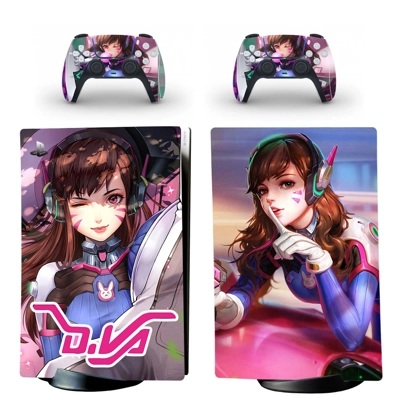 Overwatch decal skin for PS5 Digital Console and two Contr.. Overwatch decal skin for PS5 Digital Console and two Contr..
