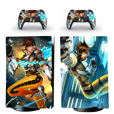Overwatch decal skin for PS5 Digital Console and two Contr.. Overwatch decal skin for PS5 Digital Console and two Contr..