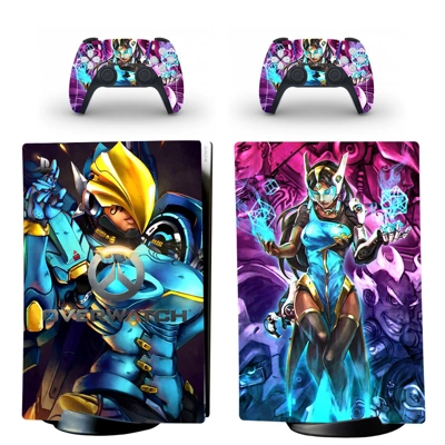 Overwatch decal skin for PS5 Digital Console and two Contr.. Overwatch decal skin for PS5 Digital Console and two Contr..