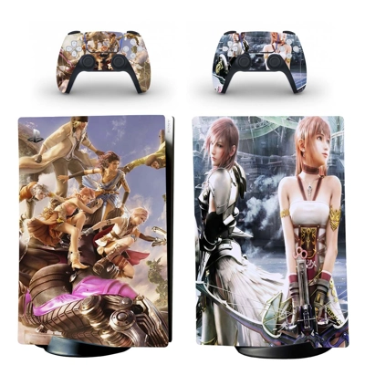 Final Fantasy decal skin for PS5 Digital Console and two C.. Final Fantasy decal skin for PS5 Digital Console and two C..