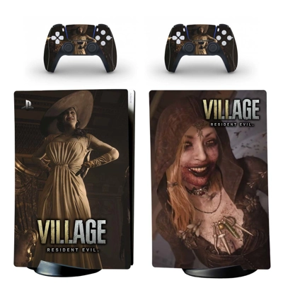 Resident Evil Village decal skin for PS5 Digital Console a.. Resident Evil Village decal skin for PS5 Digital Console a..