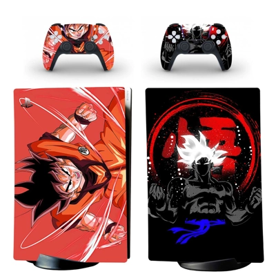 Dragon Ball decal skin for PS5 Digital Console and two Con.. Dragon Ball decal skin for PS5 Digital Console and two Con..